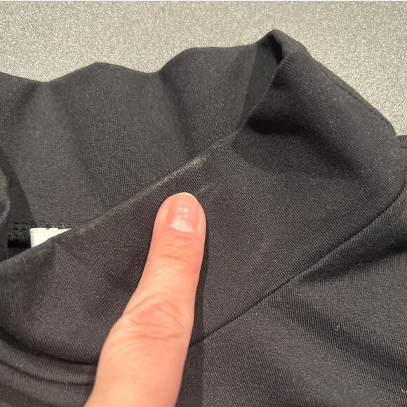 NWOT Susana Monaco Mock Neck Shell Top, Black, Women’s XL - Picture 6 of 6